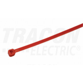 Klasična kabelska vezica, rdeča 200×3.6mm, D=2-50mm, PA6.6