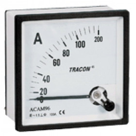 Analogni ampermeter za neposredno merjenje izmeničnega toka, 48×48mm, 5A AC