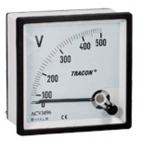 Analogni voltmeter za izmenično napetost, 72×72mm, 250V AC