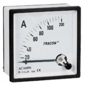 Analogni ampermeter za neposredno merjenje izmeničnega toka, 72×72mm, 10A AC