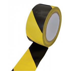 Industrijski lepilni trak za označevanje tal, črno-rumeni L:33m, W:50mm