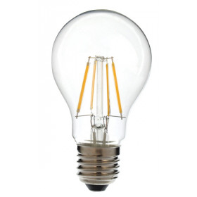 COG LED žarnica-okrogla-prozorno steklo 230 VAC, E27, 4 W, 400 lm, A60, 3000K