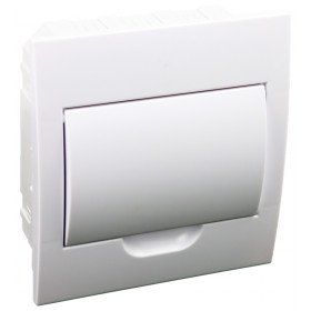 Omarica podometna 1 vrsta/8 modul, bela vrata, IP42