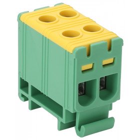 Odcep. vrst. sponka za glavni vod na montažni tir, zelen-rum 1.5-16mm2, max. 1000VAC, 1500VDC, max.85A