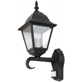 Zunanja stenska svetilka s senzorjem gibanja, oblika L, stoječa 230VAC, 50Hz, E27, max.60W, IP54