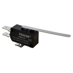 Pozicijsko stikalo, mikro, z vzmetno palico 10(3)A / 250V AC, 52mm, 6,3x0,8 mm, IP00