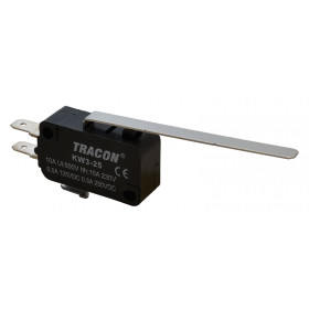 Pozicijsko stikalo, mikro, z vzmetno palico 10(3)A / 250V AC, 52mm, 4,8x0,8 mm, IP00