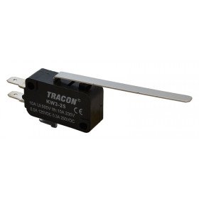 Pozicijsko stikalo, mikro, z vzmetno palico 10(3)A / 250V AC, 52mm, 4,8x0,8 mm, IP00