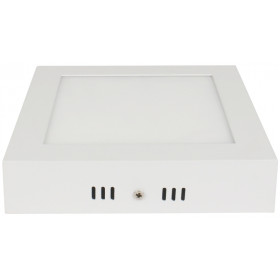 Nadometna LED svetilka, kvadratna, bela 220-240 VAC; 12 W; 800 lm; 170×170×35mm, 4000K; IP40, EEI=G