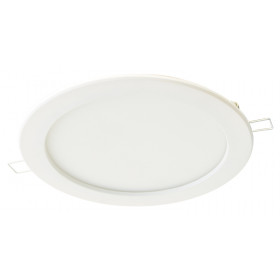 Vgradna LED svetilka, okrogla, bela, downlight 230 VAC, 12 W, 4.000 K, 840 lm, IP44, EEI=G