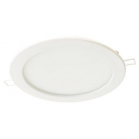 Vgradna LED svetilka, okrogla, bela, downlight 230 VAC, 18 W, 4.000 K, 1450 lm, IP44, EEI=G