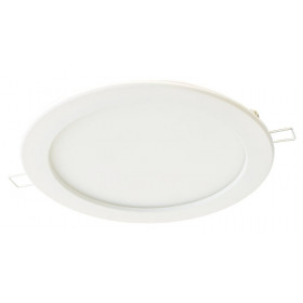 Vgradna LED svetilka, okrogla, bela, downlight 230 VAC, 18 W, 4.000 K, 1450 lm, IP44, EEI = A