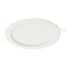 Vgradna LED svetilka, okrogla, bela, downlight 230 VAC, 18 W, 4.000 K, 1450 lm, IP44, EEI=G