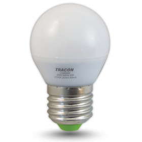 LED žarnica v obliki krogle 230 VAC, 5 W, 2700 K, E27, 350 lm, 250°, G45, EEI=G