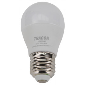 LED žarnica, bučka s čipom SAMSUNG 230V, 50Hz, 8W, 4000K, E27, 600lm, 180°, G45, EEI=F