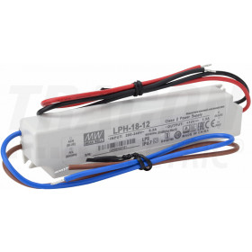 LED gonilnik/napajalnik 180-264 VAC / 12 VDC; 18 W; 0-1,5 A; IP67