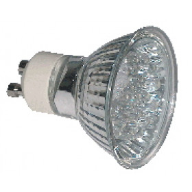 LED žarnica, MR11, MR230, 230V 1,2 W 18LED, rumena, GU10