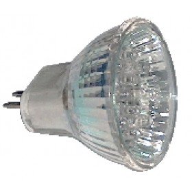 LED žarnica, MR16, 12V 1,2 W 18LED, zelena, G5.5