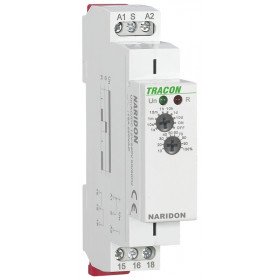 Enostopenjski rele za zakasnjen vklop AC/DC 12-240V, 0,1s-10d, 16A/AC1, 250VAC/24VDC