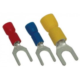 Viličasti kabelski čevelj 1,5 mm2, d1=1,7 mm, d2=3,7 mm, rdeč