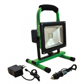Prenosni LED reflektor z akumulatorjem 110-240 VAC; 20 W; IP54; 8,4 V; 10Ah; 1200 lm