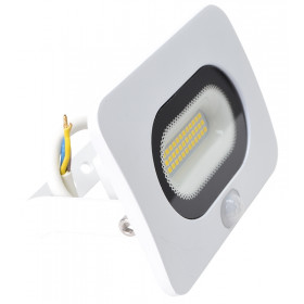 SMD LED reflektor s senzorjem gibanja, bel 20W, 4000K, IP65, 220-240V AC, 1500lm, EEI=G, 110°, 3-10m