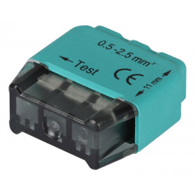 Hitra sponka brez vijakov, zelena 3x0,5-2,5mm2, 450VAC, max. 16A