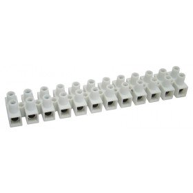 Dvoredna vrstna sponka 10 mm2, 50 A, "H", 12 členov, bela