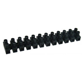 Dvoredna vrstna sponka 6 mm2, 40 A, "H", 12 členov, črna