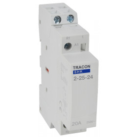Kontaktor 24V AC 50Hz, 1P, 2×NO, AC1/AC7a, 25A