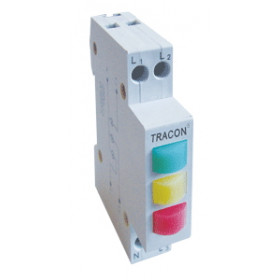 Vrstna LED signalna svetilka AC/3x230V, zelena, rumena, rdeča