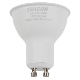 SMD LED spot žarnica s čipom SAMSUNG 230V, 50Hz, GU10, 8W, 600lm, 4000K, 120°, EEI=F