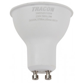 SMD LED spot žarnica s čipom SAMSUNG 230V, 50Hz, GU10, 8W, 570lm, 3000K, 120°, EEI=A+