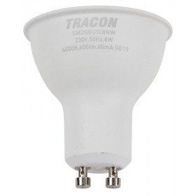 SMD LED spot žarnica s čipom SAMSUNG 230V, 50Hz, GU10, 8W, 600lm, 4000K, 120°, EEI=F