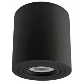 Stropno zaščiteno spot svetilno telo,oblika valja, črno 100-240VAC, 50Hz, 1xGU10, max.35W, IP44