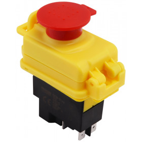Varnostno vgradno stikalo, podnapetostno, 2 polno, gobasta glava, 12A/250V AC, IP55