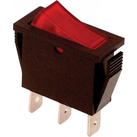 Ročno stikalo, svetilno, ON-OF, rdeče, 250V AC, 16(6)A