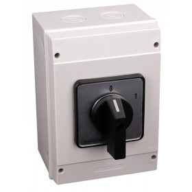 Grebenasto stikalo z ohišjem, ON-OFF 400V, 125A, 3P, 30kW, 88×88mm, 60°, IP65