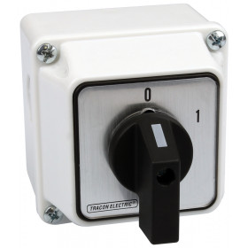 Grebenasto stikalo z ohišjem, 2P, 20 A, 400 V, ON-OF, 60°, IP 65