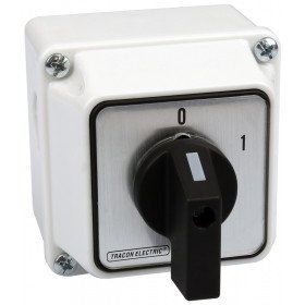 Grebenasto stikalo z ohišjem, 2P, 20 A, 400 V, ON-OF, 60°, IP 65