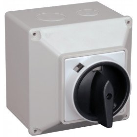 Glavno stikalo z ohišjem, 4P, 20 A, 400 V, ON-OF, IP44