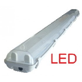 Zaščit.svetilno telo za LED cevi, enostran.napajanje 230 V, G13, 1200 mm, IP65