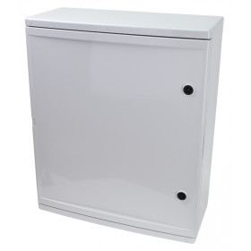 Razdelilna omara-plastična, nadomet + montaž .plošča polna vrata H×W×D=600×500×220mm, IP65, IK10, 1000V AC/DC, RAL7035
