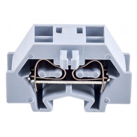 Mini vrstna sponka, vzmetna, na šino, siva 400V 18A 0,08-1,5 mm2 2P
