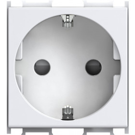 Vtičnica SCHUKO+KS 2P+E 16A 250V~ 2M MW