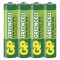 Baterija GP GREENCELL cink-kloridna R03 AAA 4 folija