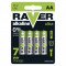 Baterija RAVER Alkaline LR6 AA 4 blister