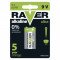 Baterija RAVER Alkaline 6LF22 9V 1 blister
