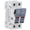 Varovalčno ločilno stikalo za cilindrične varovalke 32A, 10x38mm, Un=400V/690V, AC22B, 2P, LED