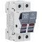 Varovalčno ločilno stikalo za cilindrične varovalke, PV (DC) 32A, 10×38, Un=1000VDC, Ui=6kV, 20kA, DC-PV0, IP20, 2P, LED